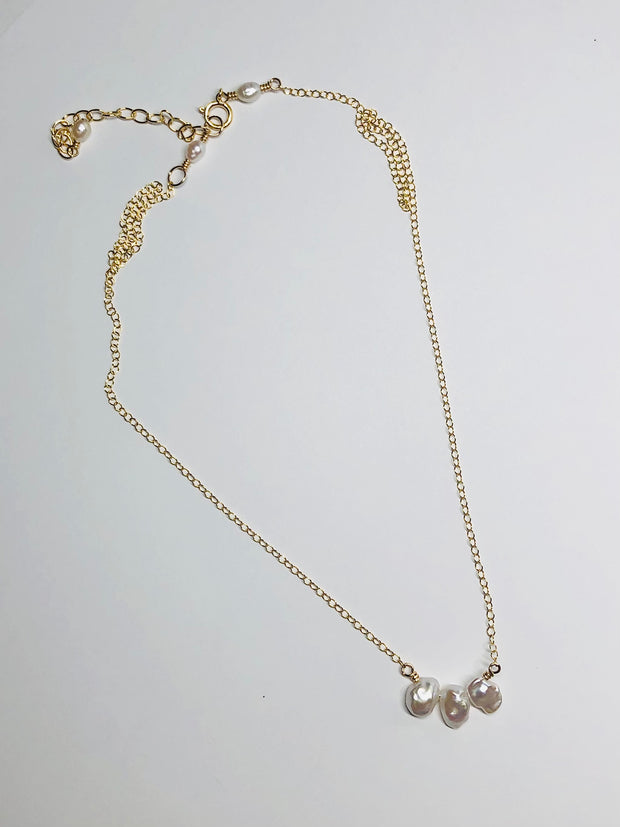 Dainty Baroque Pearl Necklace