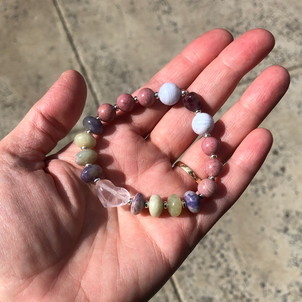 Love and Happiness Stretch Bracelet