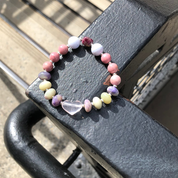 Love and Happiness Stretch Bracelet