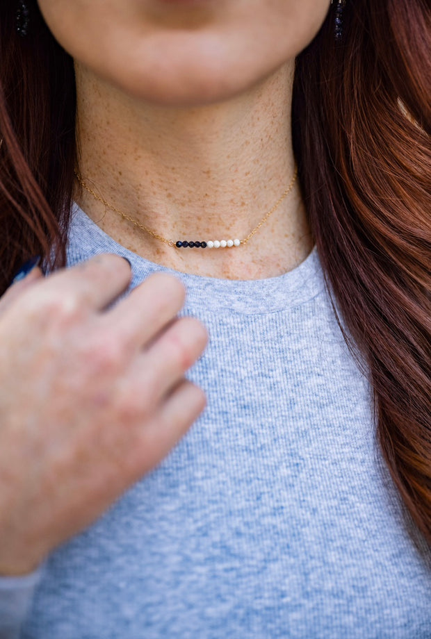 Sandstone and Howlite Choker