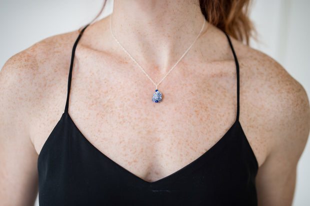 Raw Sodalite and Lapis Lazuli Necklace