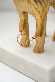 Garnet Ring Necklace